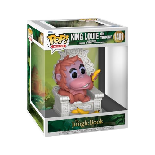 Funko Pop! Deluxe: Tjb – King Louie On Throne - Jungle Book - Figura In Vinile Da Collezione - Idea Regalo - Merchandising Ufficiale - Giocattoli Per