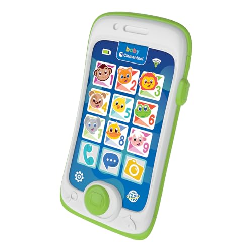 Clementoni Smartphone Touch & Play - Primo Telefono Giocattolo Per Bambini 6 Mesi, Gioco Cellulare, Musicale, Regalo Elettronico Interattivo Parlante