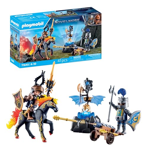 Playmobil Novelmore 71645 Battaglia Per L'Armatura, Con Due Cavalieri, Un Cavallo E Preziosa Armatura, Giocattolo Per Bambini Dai 4 Anni In Su