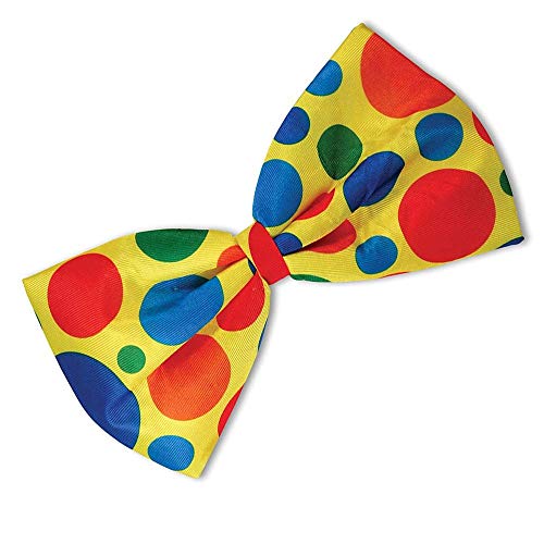 Bristol Novelty Papillon Jumbo Da Clown, Accessori Per Feste In Maschera, Spettacolo Teatrale, Addio Al Nubilato, Divertente, Giallo A Pois Halloween