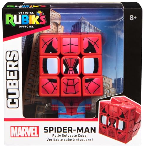 Cubo Rubik'S, Cuber Spider-Man, Rompicapo Da Risolvere, Articolo Da Collezione Spider-Man, Giocattolo Tattile, Per Adulti E Bambini Dai 7 Anni In Su