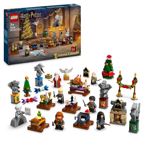 Lego Harry Potter Calendario Dell'Avvento 2024, Giocattolo Fantasy Di Hogwarts Con 7 Minifigure E 16 Mini Costruzioni Del Mondo Magico, Giochi Per Bam