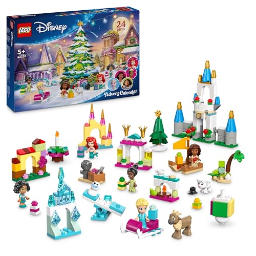 Lego ǀ Disney Princess Calendario Dell'Avvento 2024, Giocattolo Di Natale Con Personaggi Tra Cui Elsa, Tiana, Ariel, Vaiana E Mirabel, Giochi Per Bamb