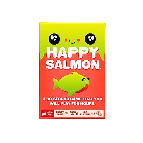 Happy Salmon By Exploding Kittens - Card Games For Adults Teens & Kids - Fun Family Games