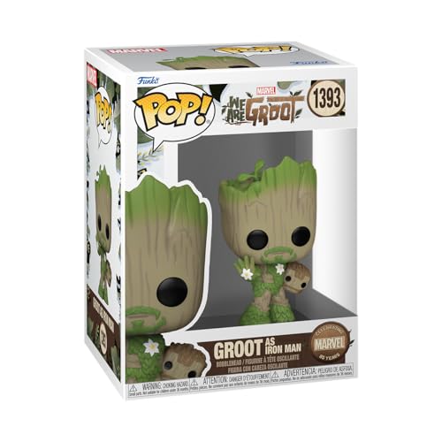 Funko Pop! Marvel: Wag - Iron Man - We Are Groot - Figura In Vinile Da Collezione - Idea Regalo - Merchandising Ufficiale - Giocattoli Per Bambini E A