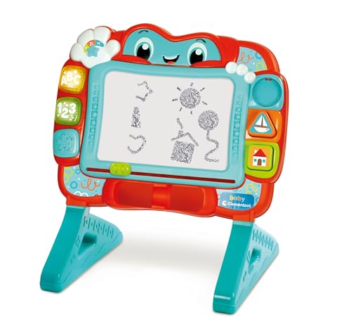 Clementoni Baby Lavagna Canta E Impara - Gioco Elettronico Interattivo, Lavagna Magnetica Bambini 18 Mesi, Educativa Numeri E Parole, Centro Attività