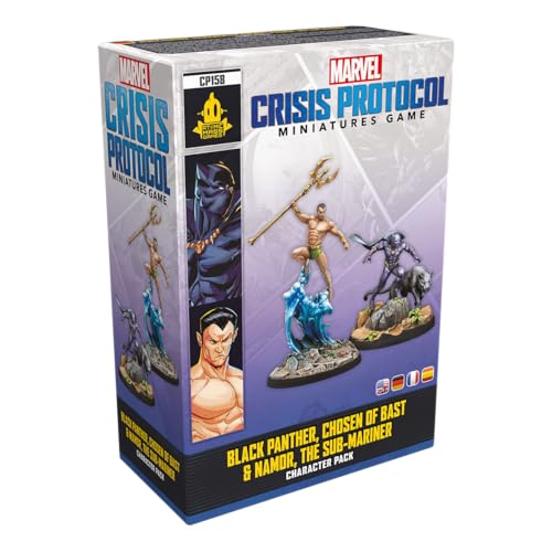 Marvel: Crisis Protocol - Black Panther, Chosen Of Bast & Namor, The Sub-Mariner (Spiel-Zubehör): Erweiterung. Zum Spielen Wird Ein Grundspiel Von Mar