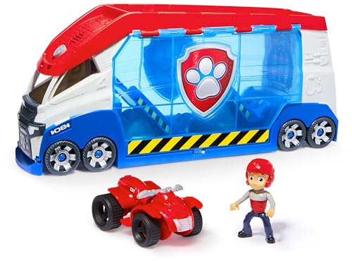 Paw Patrol, Paw Patroller Trasformabile Con Lanciatore Per Veicoli, Luci E Suoni, Personaggio Di Ryder E Quad Giocattolo, Giocattoli Per Bambini E Bam