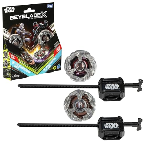 Hasbro Beyblade X E Star Wars Collab The Mandalorian 3-60F Vs. Moff Gideon 3-80N Multipack