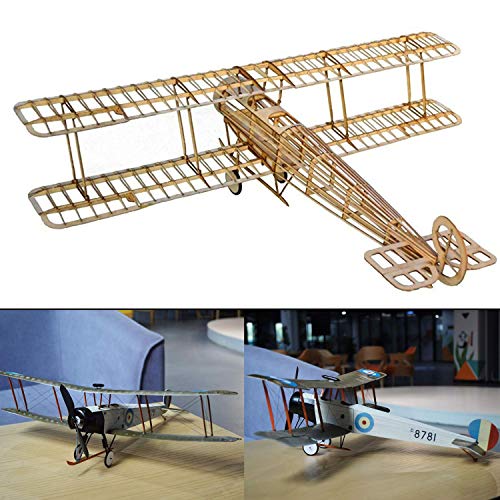 Avro 504 K Slow Flyer Kit Costruzione Aereo, Modellino Aereo Legno, Scala 1/20, Apertura Alare 400 Mm, Legno Di Balsa, 332 X 400 X 122 Mm, Taglio Lase