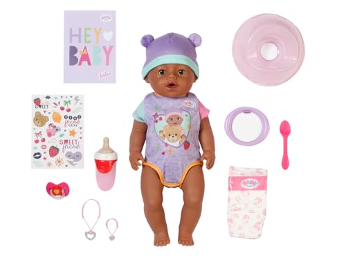 Baby Born Eva, Babypuppe Mit 10 Funktionen Und Accessoires, Für Kinder Ab 3 Jahren, Funktioniert Ohne Batterie, 43Cm Große Puppe, 836408 Zapf Creation