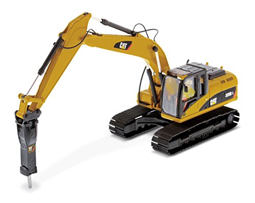 Diecast Masters Core Classics Cat Caterpillar 320D L Hydraulic Excavator With Hammer, 1:50 By Caterpillar
