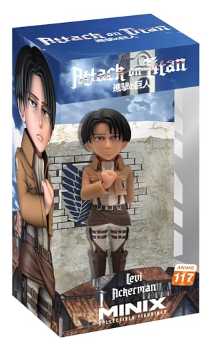 Minix - Figura Di Levi Ackerman - Attack Of Titan - Collezionismo Da 12 Cm Per Esposizione, Idea Regalo Per Bambini E Adulti, Fan Di Anime - Mn15306