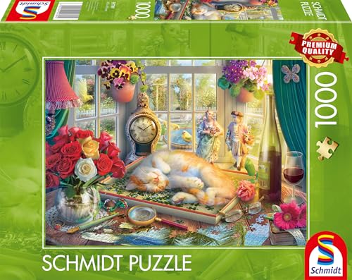 Schmidt Spiele 59789 Gatto-Puzzle Da 1000 Pezzi, Multicolore