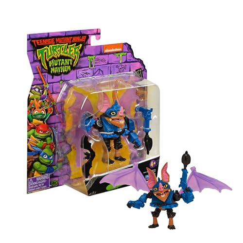 Giochi Preziosi - Tartarughe Ninja Caos Mutante–Wing Nut In Versione Action Figure Articolata–Dimensione 12 Cm–Dettagliata–Per Bambini A Partire Dai 4
