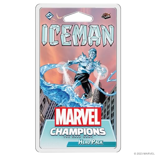 Fantasy Flight Games Marvel Champions The Card Game Iceman Hero Pack - Gioco Di Strategia Di Supereroi, Gioco Cooperativo Per Bambini E Adulti, Età 14