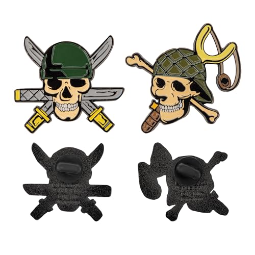 Cinereplicas One Piece - Set Di 2 Spille Di Zoro E Usopp - Licenza Ufficiale