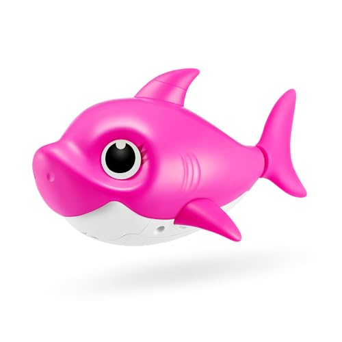 Zuru Baby Shark Bath Toy Silicone Fin, (Mommy Shark, Rosa)