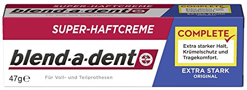 Blend-A-Dent Crema Adesiva Super Forte, Confezione Da 3 (3 X 47 G)
