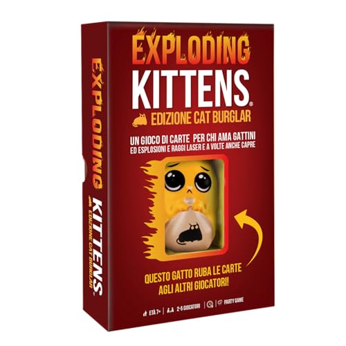 Asmodee Exploding Kittens Cat Burglar, Gioco Da Tavolo, 7+ Anni, 2-5 Giocatori, Edizione In Italiano