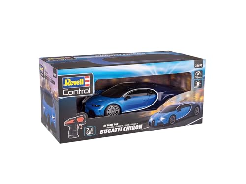 Revell Control I Rc Scale Car Bugatti Chiron I Scala 1:24 I 2.4 Ghz Telecomando I Illuminazione Anteriore A Led I Velocità 10 Km/H I Lunghezza 198 Mm