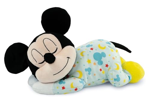 Clementoni Baby Mickey Mindfulness Plush-Peluche Disney Musicale, Rilassante, Cromoterapia, Rumori Bianchi, Luci E Melodie, Prima Infanzia Bambini 0 M
