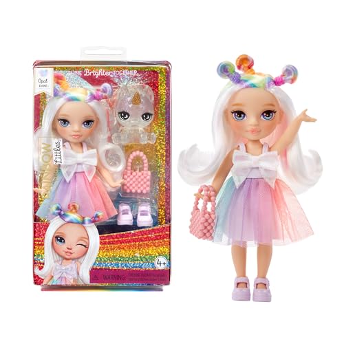 Rainbow High Littles - Opal Raine - Bambola Fashion Piccola E Snodabile - Bambola Arcobaleno Alta 14 Cm Con Borsa E Unicorno Magico - Per Bambini E Co