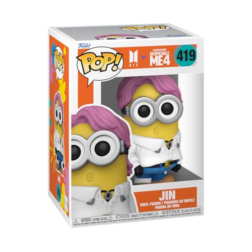 Funko Pop! Rocks: Minions X Bts - Jin - Bts + Minions - Figura In Vinile Da Collezione - Idea Regalo - Merchandising Ufficiale - Giocattoli Per Bambin