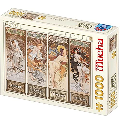 D-Toys Puzzle 1000 Pezzi: Alphonse Mucha - Stagione 2