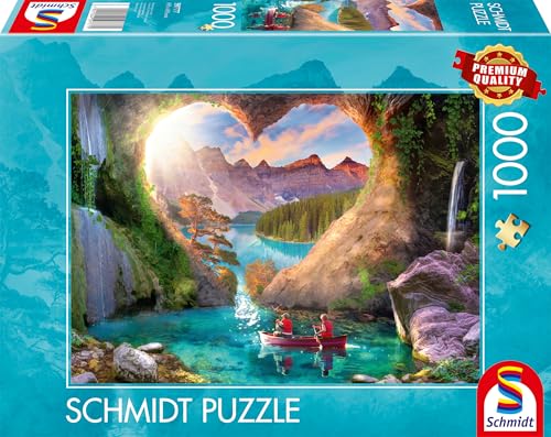 Schmidt Spiele 59777-Puzzle Da 1000 Pezzi Panorama Con Cuore, Multicolore, 59777
