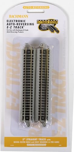 Bachmann Industries E-Z Track - Binario In Nichel Argento Con Retromarcia Da 12,7 Cm (6/Carta) Scala N