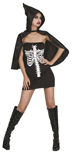 Creazioni Dulciana Costume Adulto, Skeleta Sexy, Multicolore (40077)