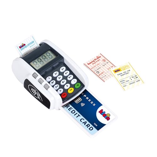 Theo Klein 9360 Dispositivo Di Pagamento Pos Con Luci E Suoni, Accessorio A Batteria Per Il Registratore Di Cassa Giocattolo, Con Funzione Di Pagament