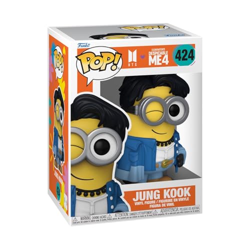 Funko Pop! Rocks: Minions X Bts - Jungkook - Jung Kook - Bts + Minions - Figura In Vinile Da Collezione - Idea Regalo - Merchandising Ufficiale - Gioc
