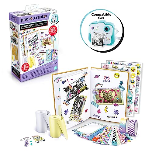 Canal Toys Cofanetto Album Fotografico Per Fotocamera Con Stampa Istantanea, Compatibile Con Photo Creator, Con 2 Rotoli Di Carta, 2 Fogli 20 Cornici