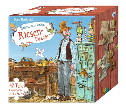 Pettersson Und Findus. Riesen-Puzzle. Petterssons Tischlerschuppen. 42 Teile, Gesamtgröße 104 X 86 Cm: Petterssons Tischlerschuppen