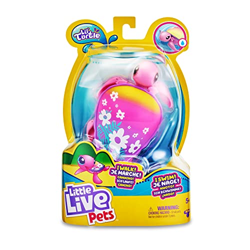 Little Live Pets - Tartarughe Molone Beachbloom, Animale Interattivo Che Nuota In Acqua E Che Si Muoverà Sulla Terra Come Un Animale Vero, Giocattolo