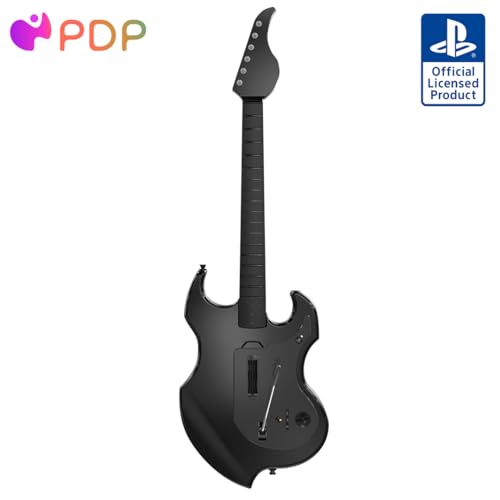 Pdp Riffmaster Wireless Guitar Controller For Playstation 5 And Playstation 4, Ps5/Ps4, Rock Band 4, Audio Jack, Rechargeable Battery, Officially Lice