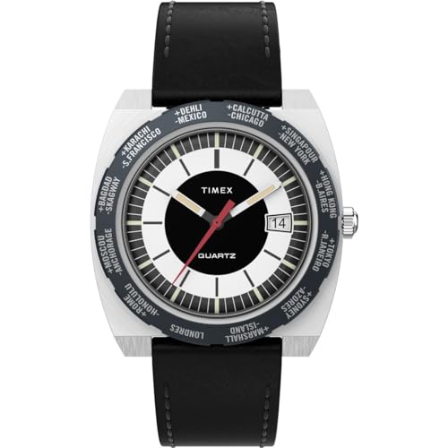 Timex Orologio Analogico Al Quarzo Da Uomo Con Cinturino In Pelle Tw2V69500