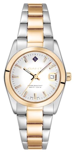 Gant Orologio Da Donna Everett Mini (28 Mm) Con Quadrante Bianco E Bracciale In Acciaio Inossidabile Bicolore G186002