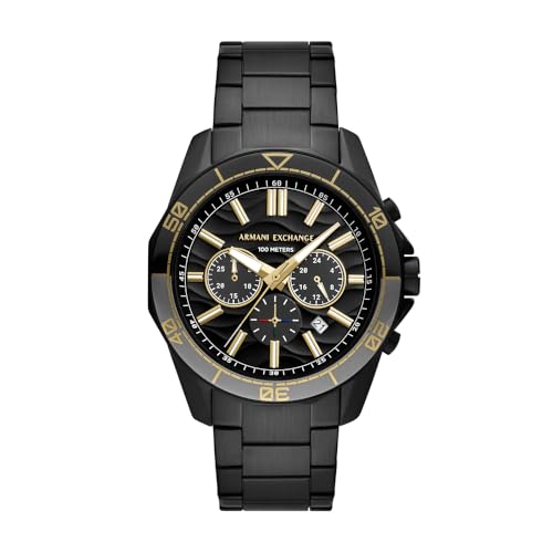 Armani Exchange Orologio Analogico Al Quarzo Uomo Con Cinturino In Acciaio Inossidabile Ax1963