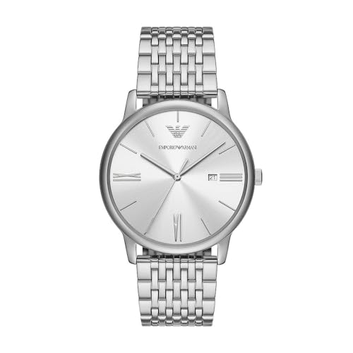 Emporio Armani Orologio Da Uomo A Tre Sfere In Acciaio Con Datario, Ar11599