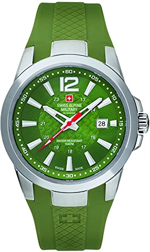 Swiss Alpine Military By Grovana 7058.1838 - Orologio Da Uomo, 10 Atm Swiss Made, Cinghia
