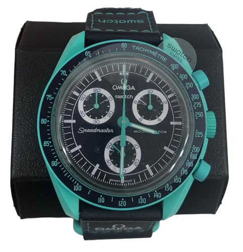 Swatch Orologio Da Polso Moonswatch Omega X Mission To Earth Polar Lights In Bioceramica