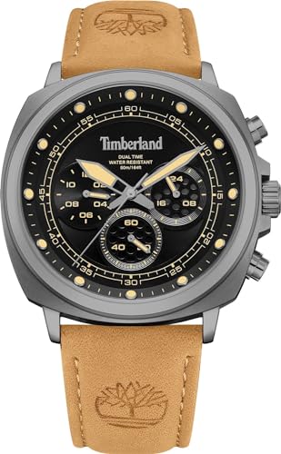 Timberland Orologio Analogico Al Quarzo Uomo Con Cinturino In Pelle Tdwgf0042002