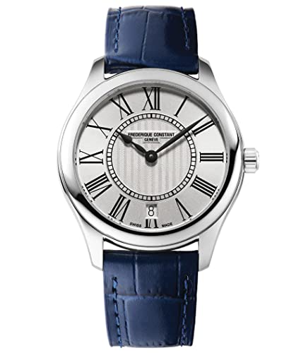 Frederique Constant Orologio Analogico Al Quarzo Svizzero Donna Con Cinturino In Pelle Fc-220Ms3B6