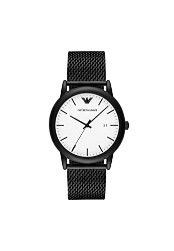 Emporio Armani Orologio Analogico Quarzo Da Uomo Con Cinturino In Acciaio Inossidabile, Ar11046