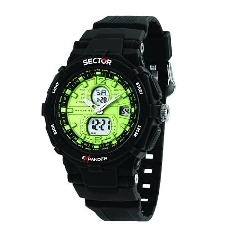 Sector No Limits Orologio Uomo, Collezione Ex-09, Anadigitale, 50 Mm, Regalo Uomo
