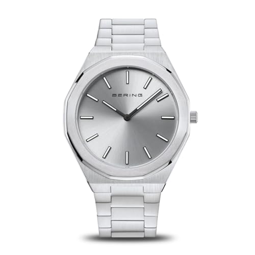 Bering Orologio Analogico Al Quarzo Giapponese Uomo Con Cinturino In Acciaio Inossidabile 19641-700