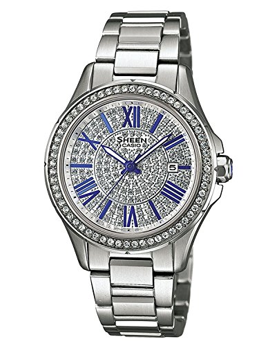 Casio She-4510D-7Auer - Orologio Da Polso Da Donna, Analogico, Al Quarzo, In Acciaio Inox